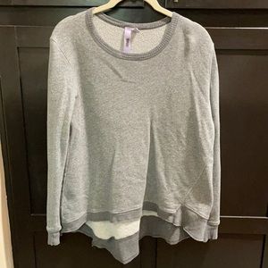 Wilt Gray asymmetrical back sweater/pullover Small